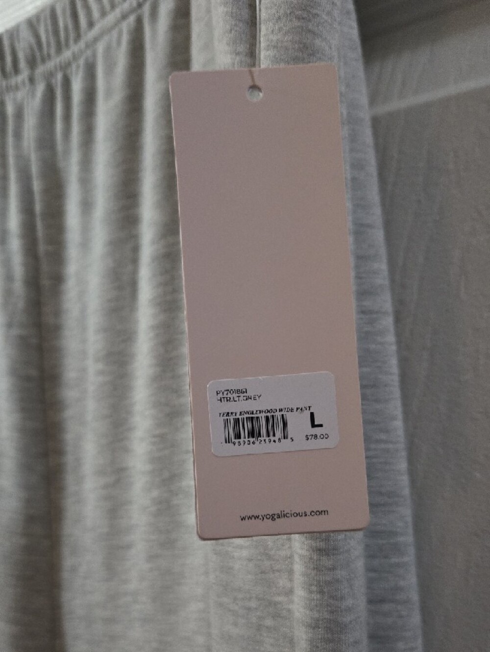 Yogalicious Heather Gray Lounge Pants NWT - Picture 3 of 13